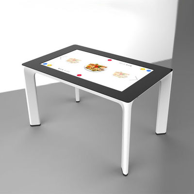 Multi-Touch Interactive Touch Screen Table with Detachable Legs and Full Glass Desktop Intel Core I5 CPU
