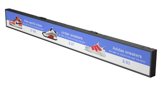 Industrial LCD Video Player With 47.1inch Stretch Shelf Display
