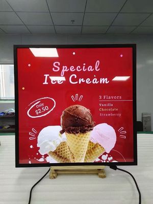 33.2 Inch LCD Advertising Display Metal Construction for Square display screen Ratio1:1