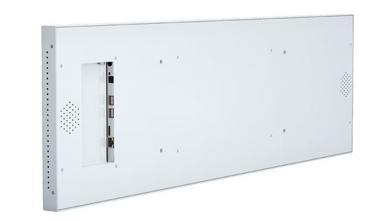 37inch Capacitive Touch Screen Digital Kiosk with High Resolution 3840x1080 and Stretch Strip Display