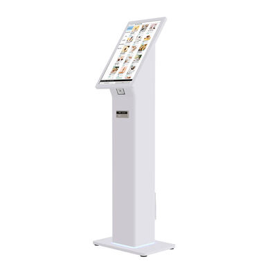 Self Checkin Kiosk with QR Code ID Card Reader, Windows 10 OS, and Customizable LED Lights for Efficient Customer Check-In