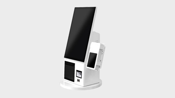 Compact and Lightweight Self Ordering Kiosk with NFC Payment and 180° Rotation Screen for Versatile Use