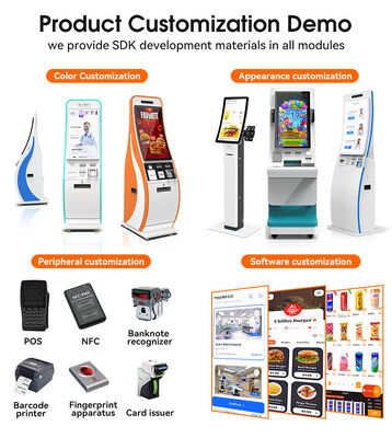 21.5/32 Inch Touch Monitor Self Checkin Kiosk with Android/Windows OS and WiFi/Ethernet/Bluetooth/3G/4G Connectivity