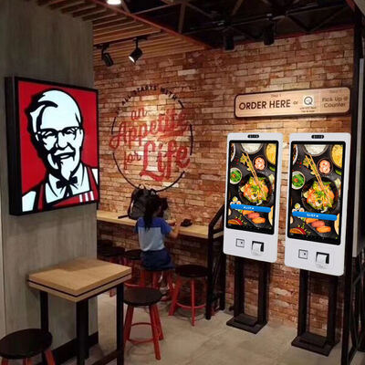 Touchwo 10-Point Capacitive Touch Screen Kiosk with 1920x1080 Resolution and Wall Mount for Self Ordering and Payment