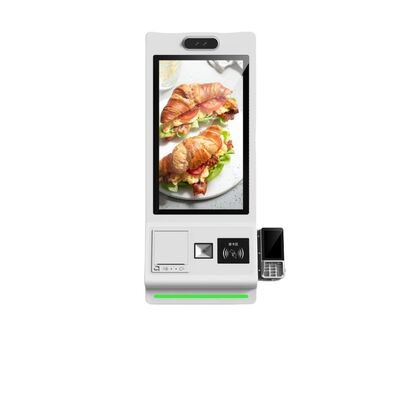 21.5/23.8/32 Inch Floor Standing Self Ordering Kiosk with SDK Android/Windows OS Touch Screen Payment Kiosk for Supermarket