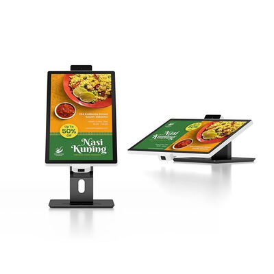 21.5" Touch Screen Self Ordering Kiosk with 10-Point Capacitive Touch and 1920x1080 Resolution for Fast Food Restaurants