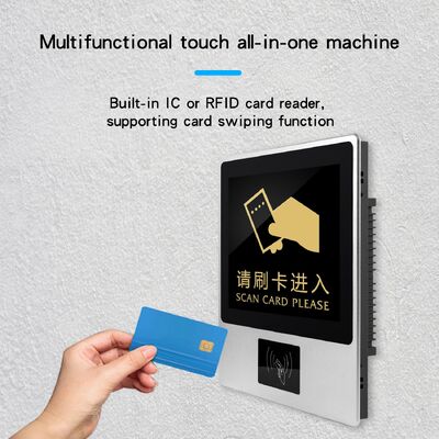 12.1 Inch Wall Mountable Self-service Kiosk with 10 Point Capacitive Touch Screen for Indoor Use