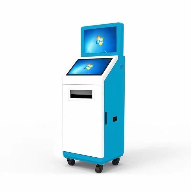 19 Inch Touch Screen Self Service Kiosk with 1920x1080 Resolution and A5 Printer ID Card Reader