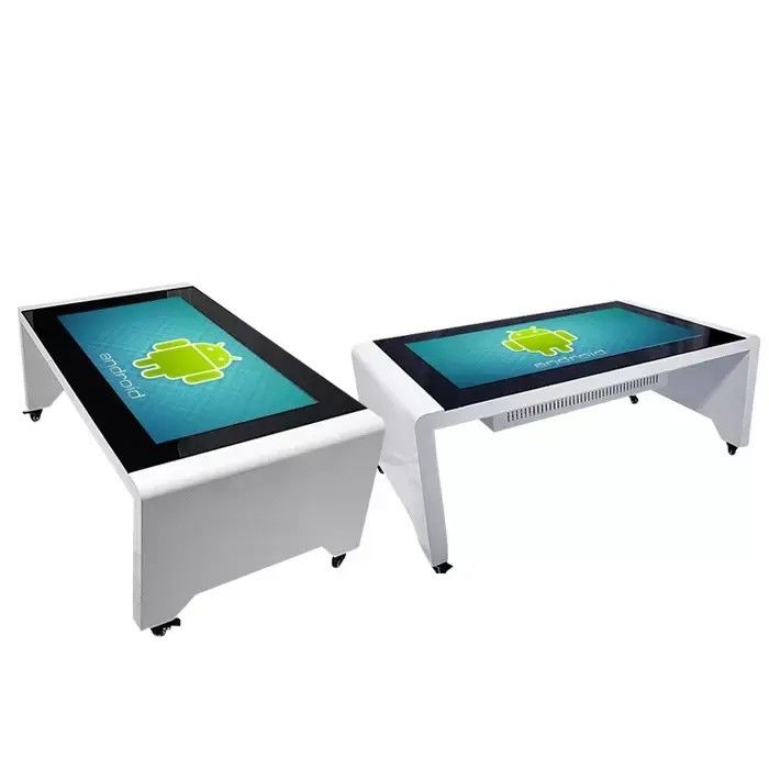 55 Inch Aluminum Alloy Interactive Touch Screen Table with 110W Power Consumption and Multi-Touch Display