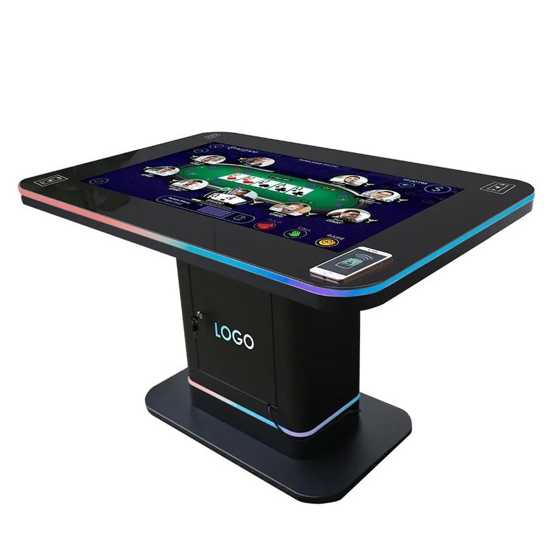 Smart Gaming Desk Interactive Touch Screen Table 500 Nits For Shopping Mall
