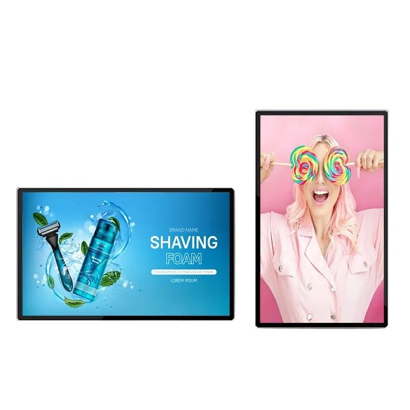 50 Inch Wall Mount LCD Advertising Display with 4K Resolution and Ultra Narrow Edge for Digital Signage