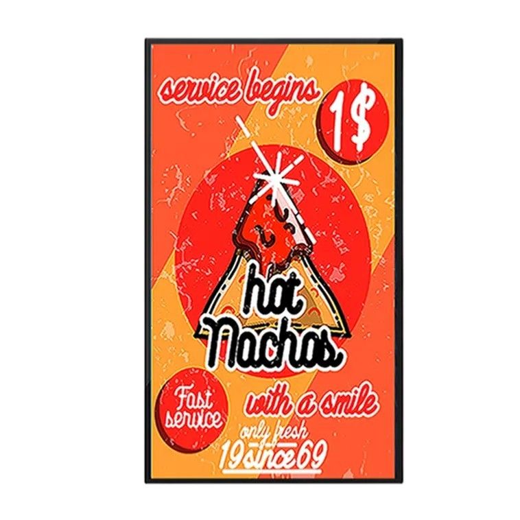 55 Inch LCD Advertising Display with 178° Viewing Angle and Android System for Commercial Digital Signage