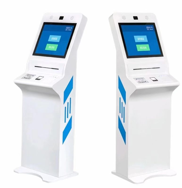 24 Inch Interactive Kiosk with Receipt Printer and ID Card Reader for Self-Service Applications