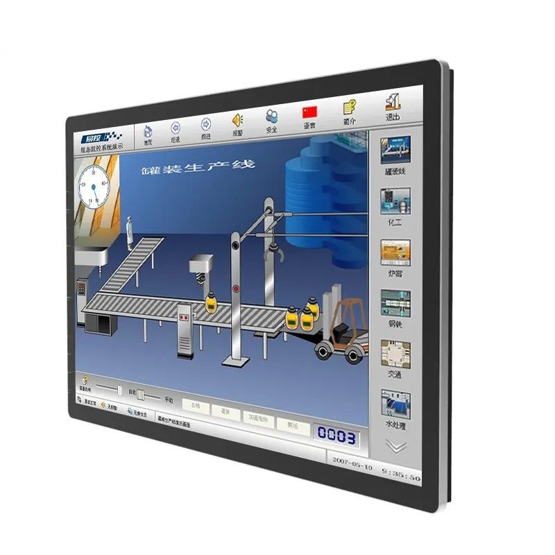 50 Inch Wall Mounted Infrared Touch Screen Monitor PC Ultra Narrow Edge HDMI Port