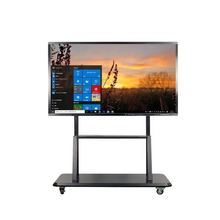 55 Inch Smart Touch Screen Interactive Flat Panel with 16:9 Aspect Ratio and 10 Point Touch