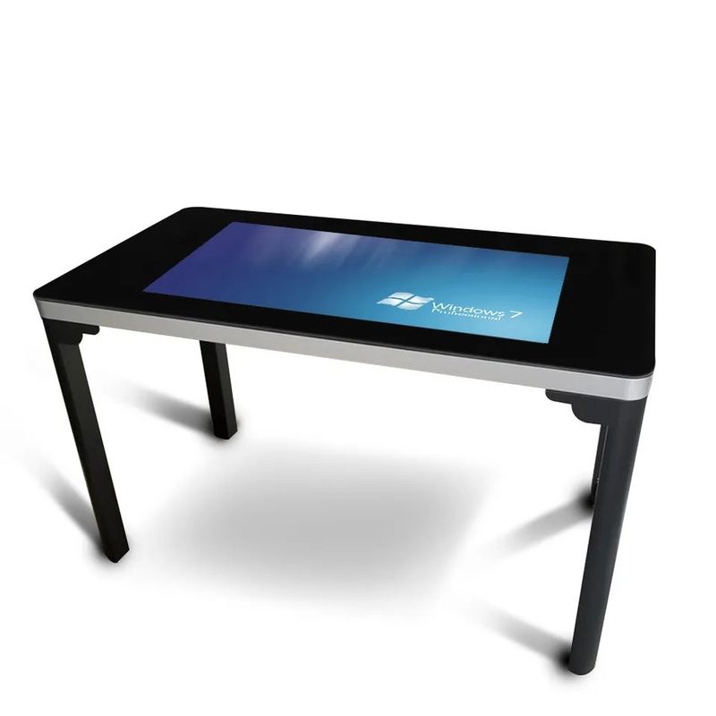 55 Inch Multi Touch Interactive Touch Screen Table with 350nits Brightness for Office and Gaming
