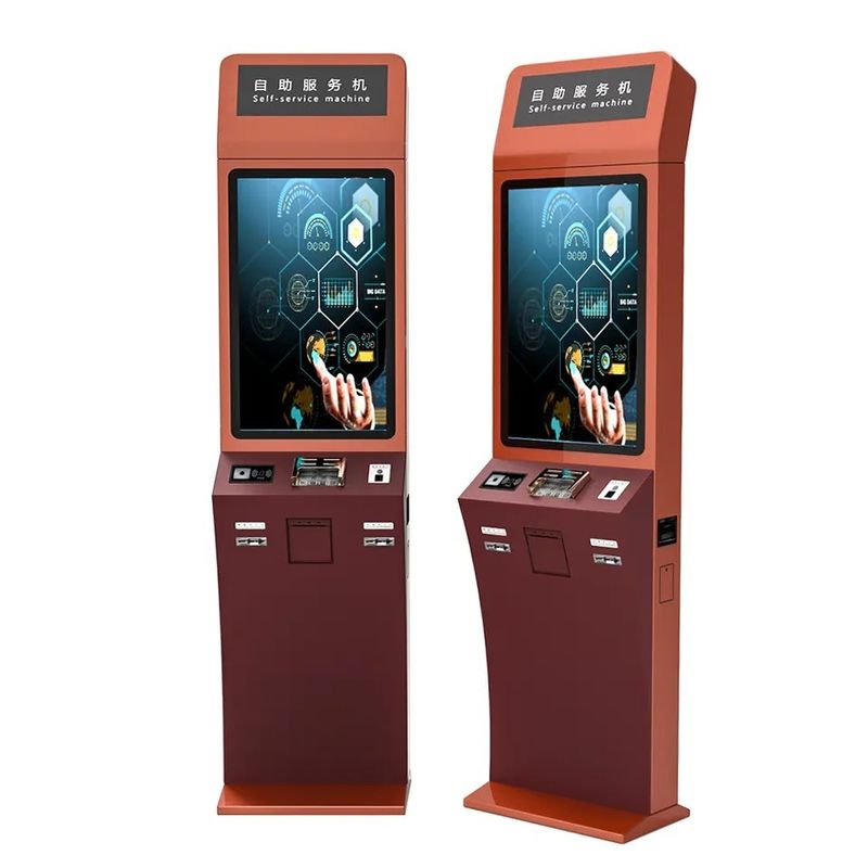 Floor Standing Touch Screen Kiosk Digital Signage Self Service Customized