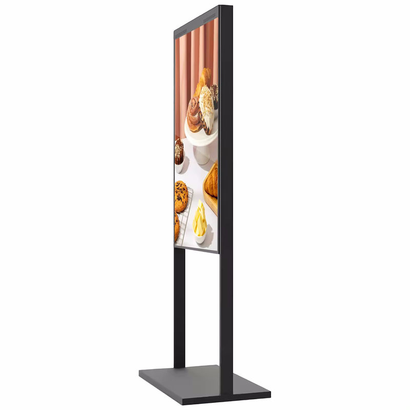 65 Inch High Brightness Advertising Display with 2000-3000 Nits Brightness and 178° Viewing Angle for Shop Window Digital Signage