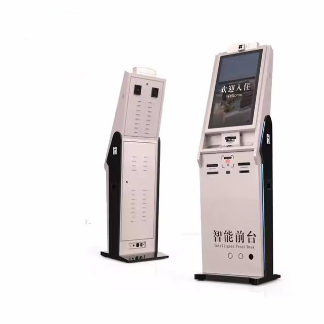 Face Recognition Self Checkin Kiosk with Customizable ID and 27 Inch Touch Screen for Seamless Check-In