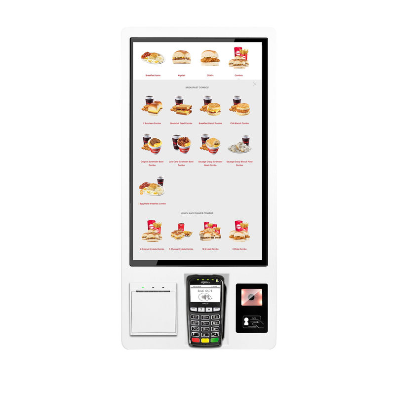 21.5 Inches Self Service POS System with Credit/Debit Card Payment and Barcode Scanner