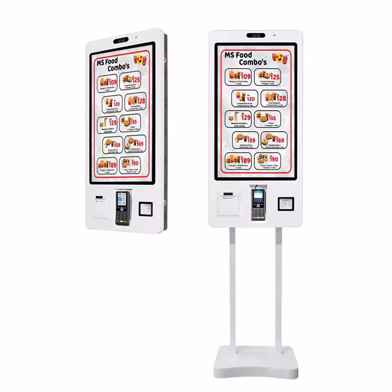 Wall Mount or Tabletop Self Ordering Kiosk with Built In 1D/2D Scanner and 22/24/32-inch LCD Screen