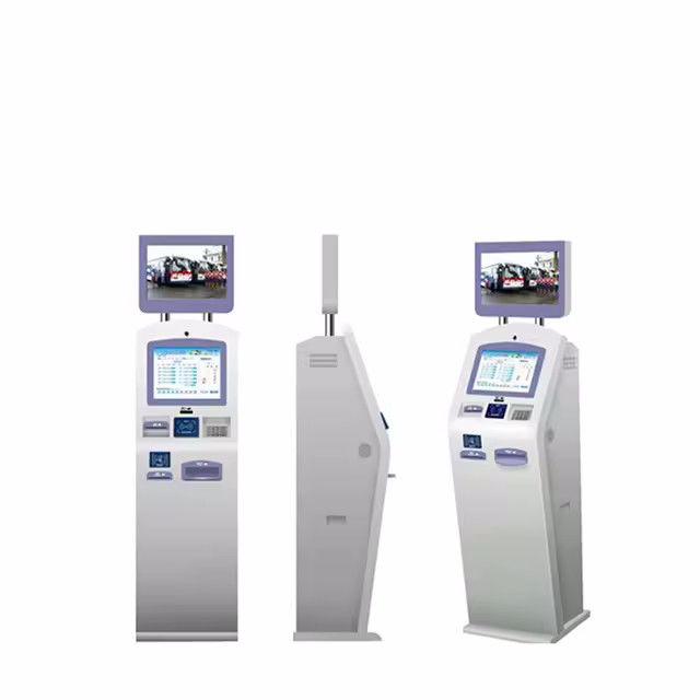 110-240V AC Self Service Kiosk With Optional Logo Face Recognition And Contactless Card Reader