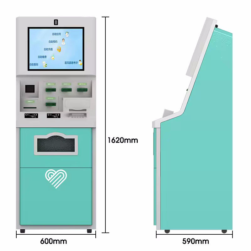 Versatile Self Ordering Kiosk with Optional Voice Recognition Built-In 1D/2D Scanner and Contactless IC Card Reader