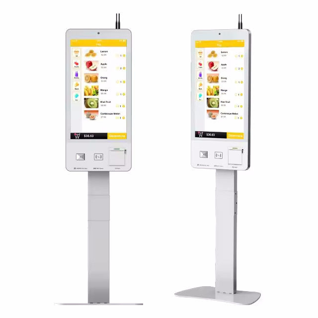 Touchscreen Self Service POS System with Face Recognition, LED Lights, and 21.5/24/27 Inches Screen