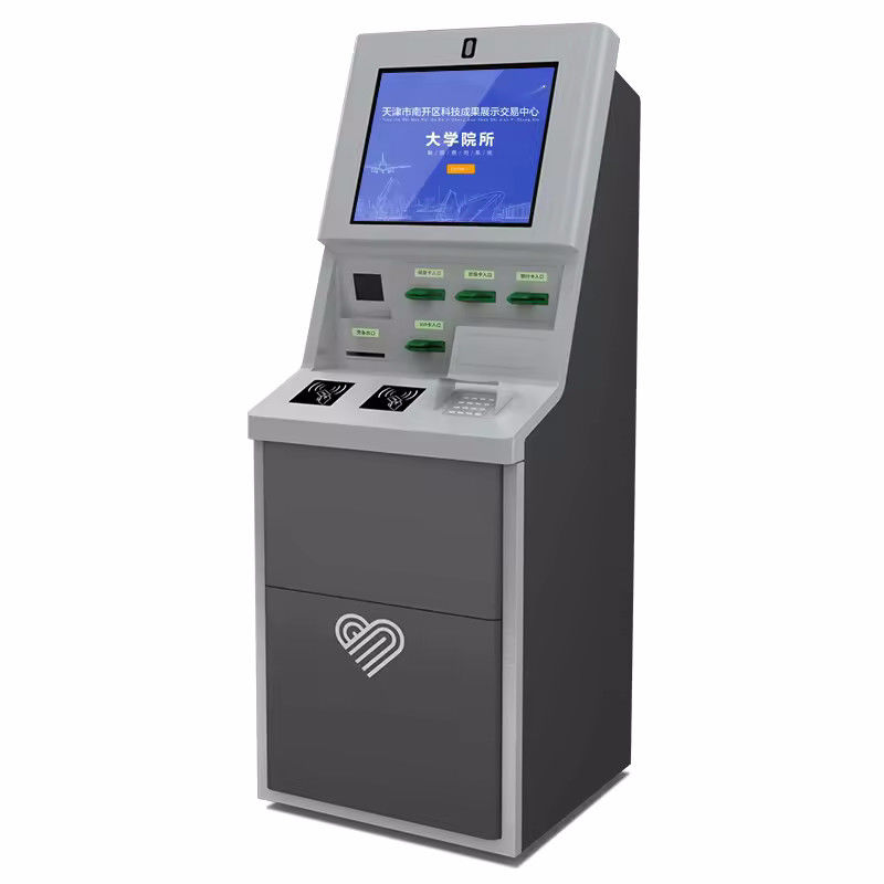 21.5/24/27/32 Inch Screen Size Self Check In Kiosk with Customizable Language Support and Card Dispenser Windows 10