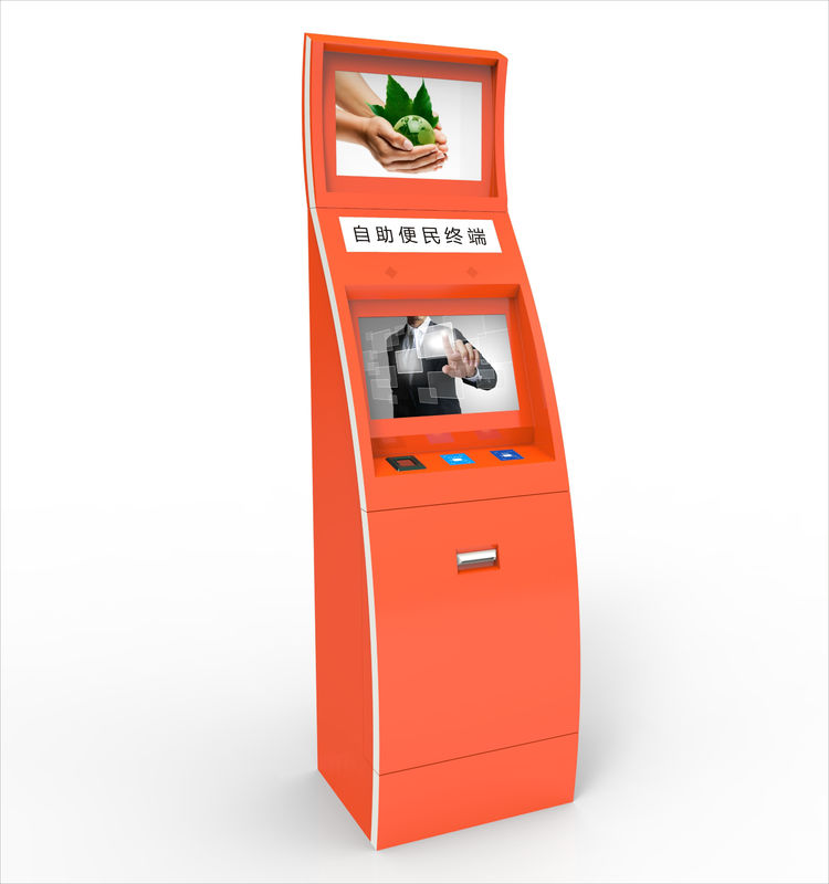 Customizable Touch Screen Self Service Kiosk with Low Maintenance and Wi-Fi Connectivity for Interactive Service