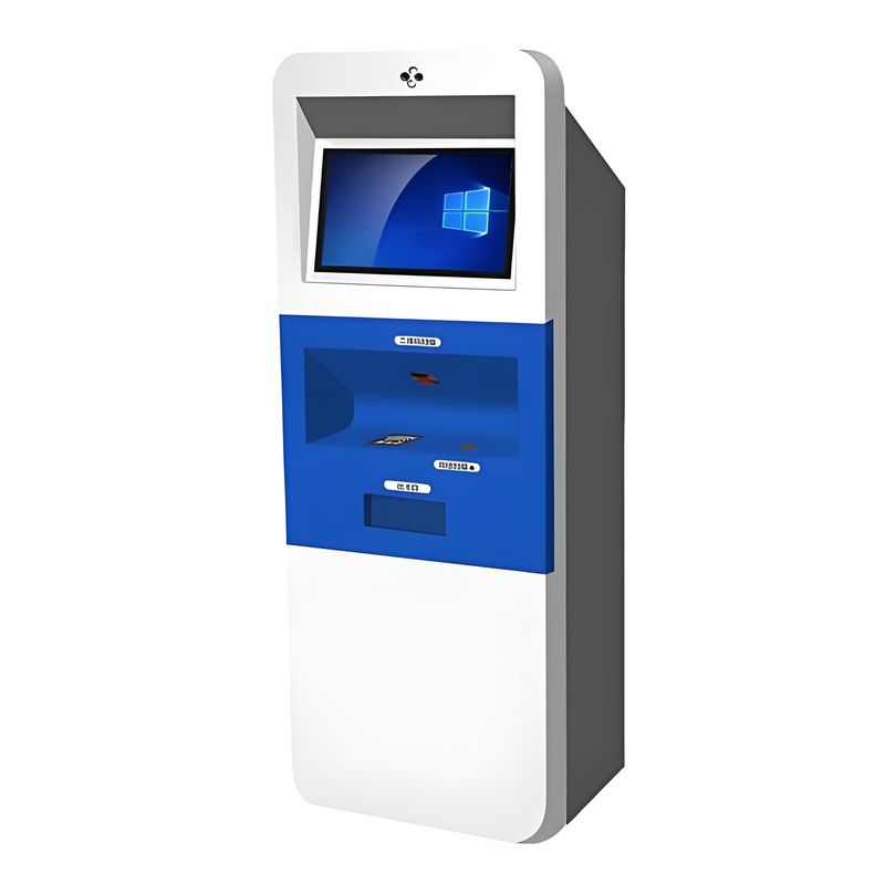 18.5inch/22inch/27inch Interactive Kiosk System , Payment Parking Kiosk With Currency And Coin Change