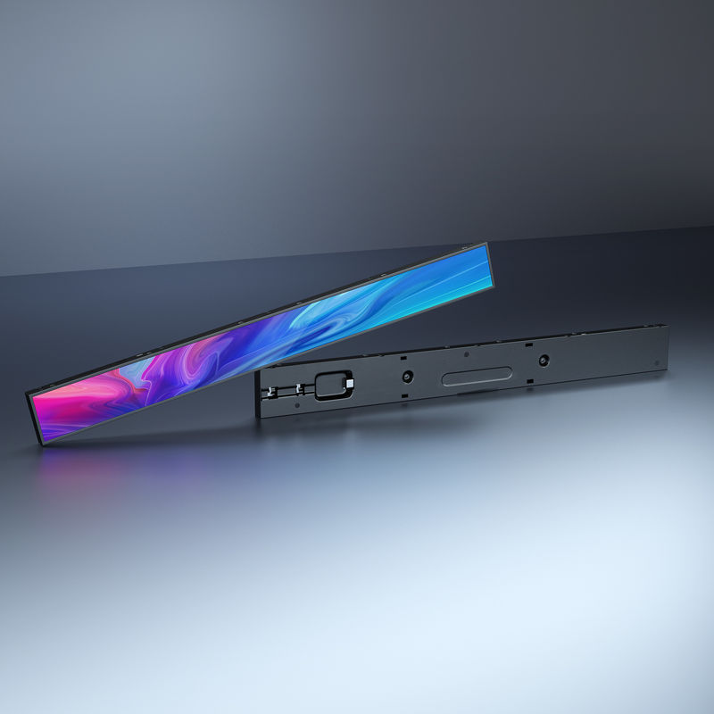 LCD Advertising Display with 350cd/m2 Brightness, 110-240V Power Supply, and Stretching Screen for Commercial Digital Signage