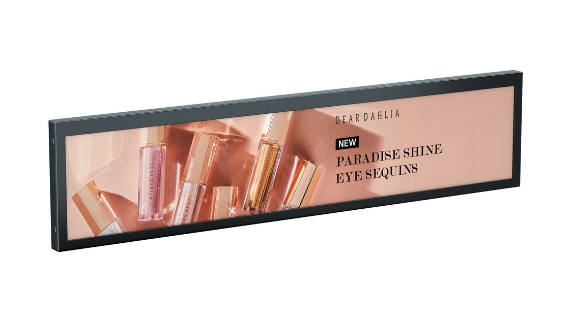 128GB SSD Storage 24inch Strip Screen Stretch Display With Touch Screen Android Advertising Display And Kiosk Software
