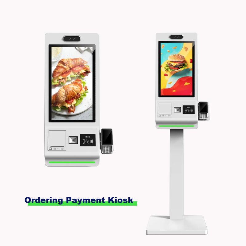 21.5/23.8/32 Inch Floor Standing Self Ordering Kiosk with SDK Android/Windows OS Touch Screen Payment Kiosk for Supermarket