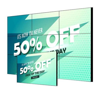 Ultra Narrow Edge UHD LCD Splicing Screen 55 Inch 3.5mm Indoor Video Wall Display