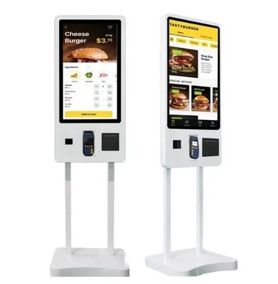 Kiosk Software Floor Standing Self Food Ordering Machine Touch Screen Kiosk