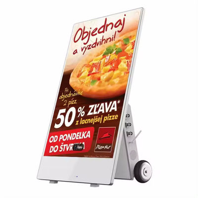 1920x1080 Movable Advertising Display LCD High Brightness Monitor